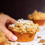 pumpkin crumb muffins