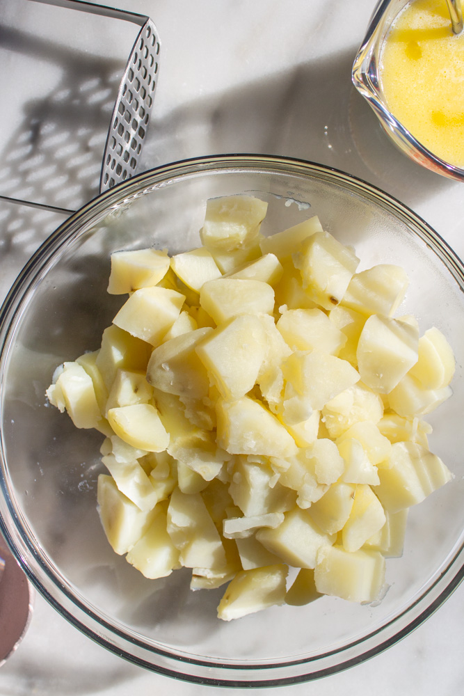 boiled potatoes