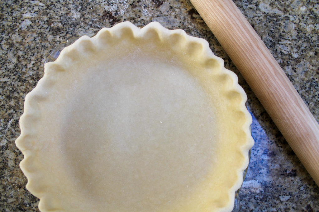 crimped pie dough