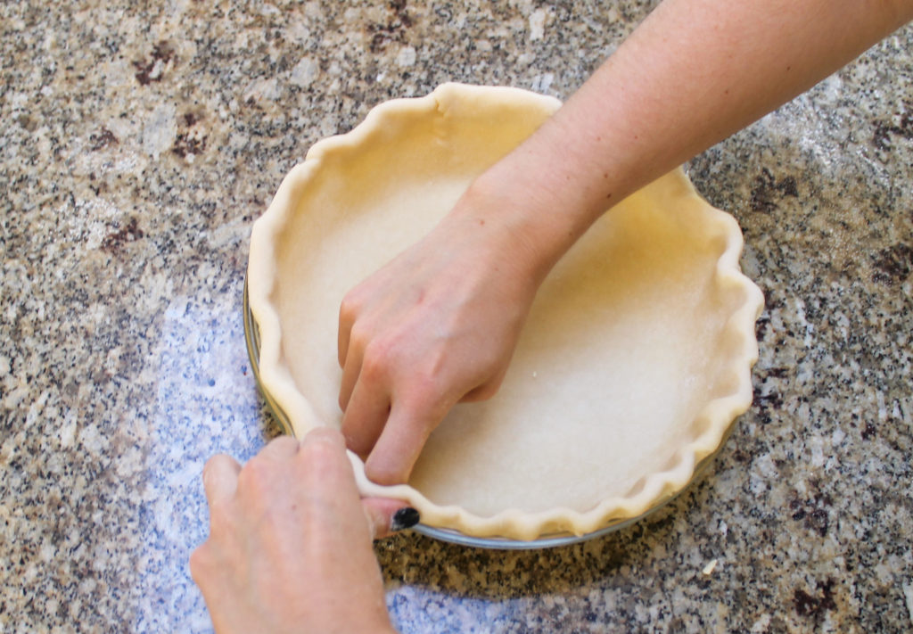 crimping a pie