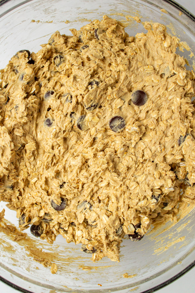 chocolate chip oatmeal cookie dough