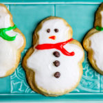 iced snowman cookies