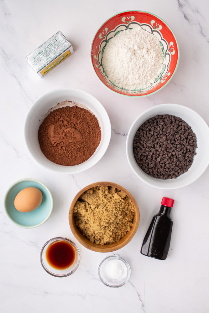 mint crinkle cookie ingredients