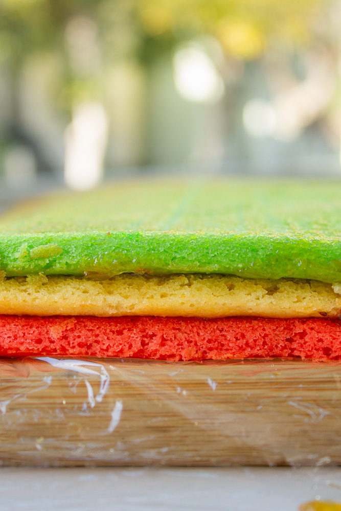 rainbow cookie layers
