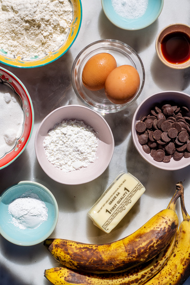 chocolate chip banana bread ingredients