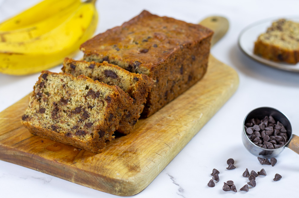 Chocolate Chip Banana Bread - Kitchen-by-the-Sea