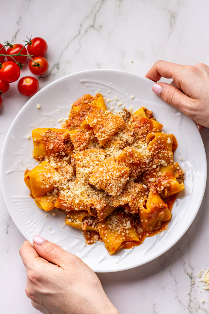 Bolognese with Rigatoni