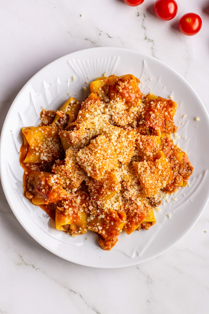 Bolognese with Rigatoni