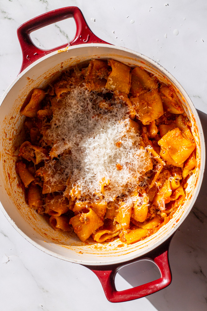 Bolognese with Rigatoni