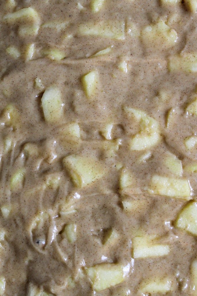 apple cake batter