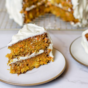 Carrot Cake with Cream Cheese Icing - Kitchen-by-the-Sea