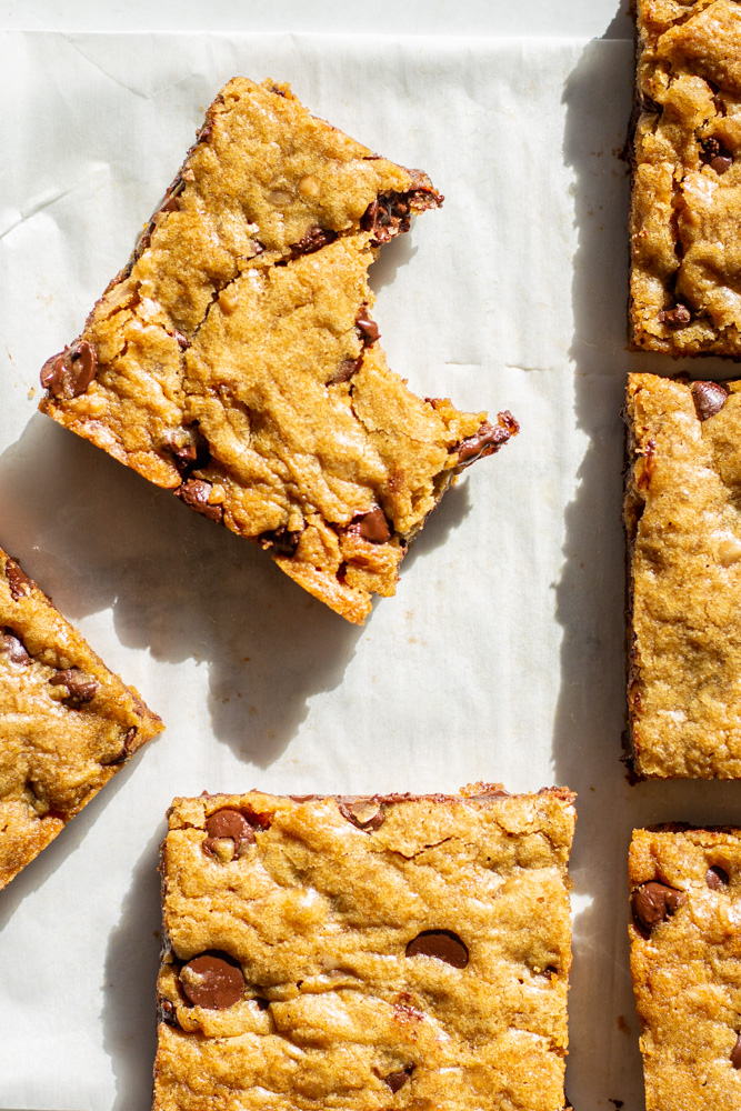 brown butter toffee blondies