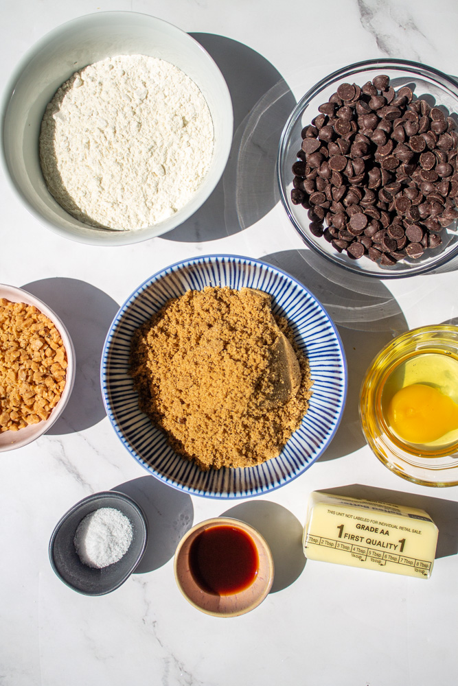 brown butter toffee blondie ingredients