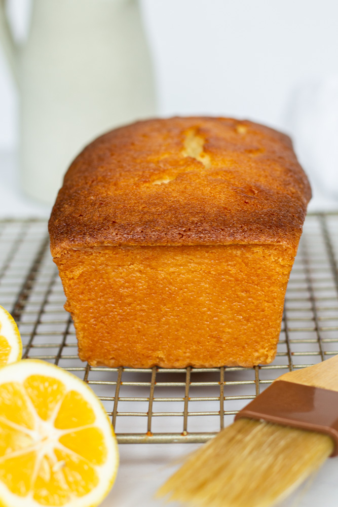 soaking lemon loaf