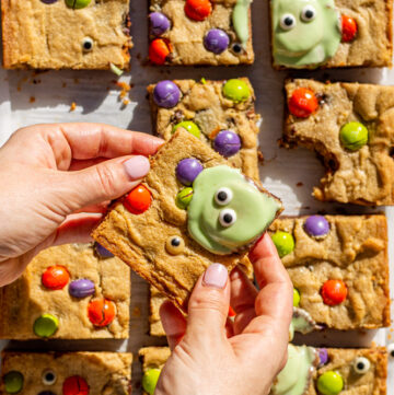 halloween halloween peanut butter cookie bars