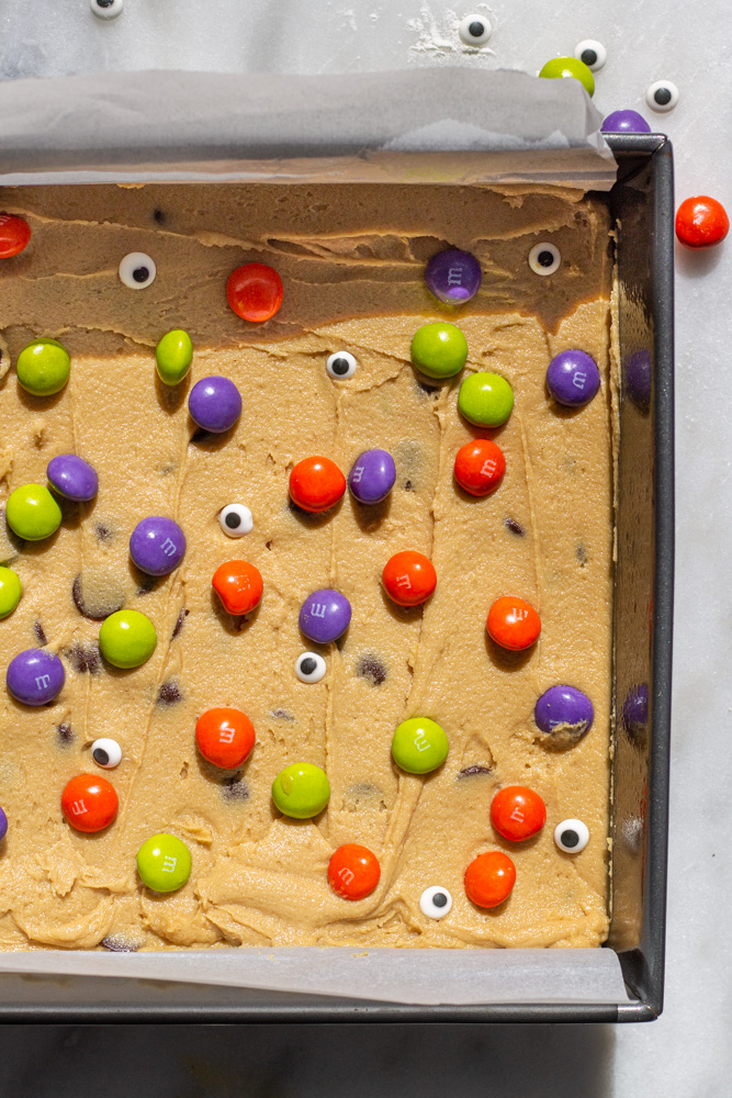 halloween halloween peanut butter cookie bars