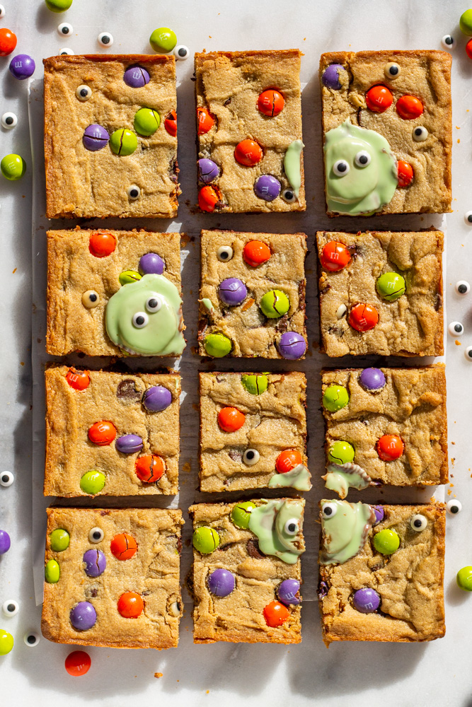 halloween halloween peanut butter cookie bars