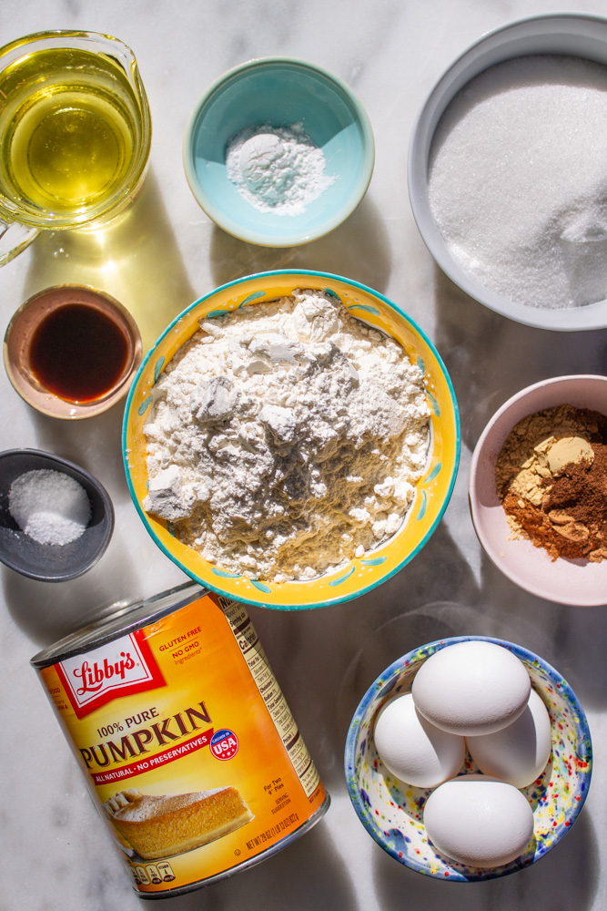 pumpkin bundt cake ingredients