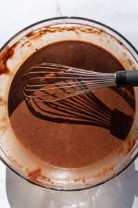 Chocolate cake batter