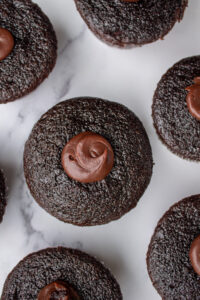 ganache filled chocolate cupcakes