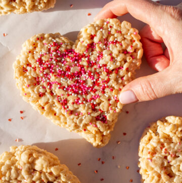 Valentine's Rice krispie treats