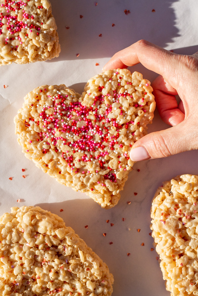 Valentine's Rice krispie treats