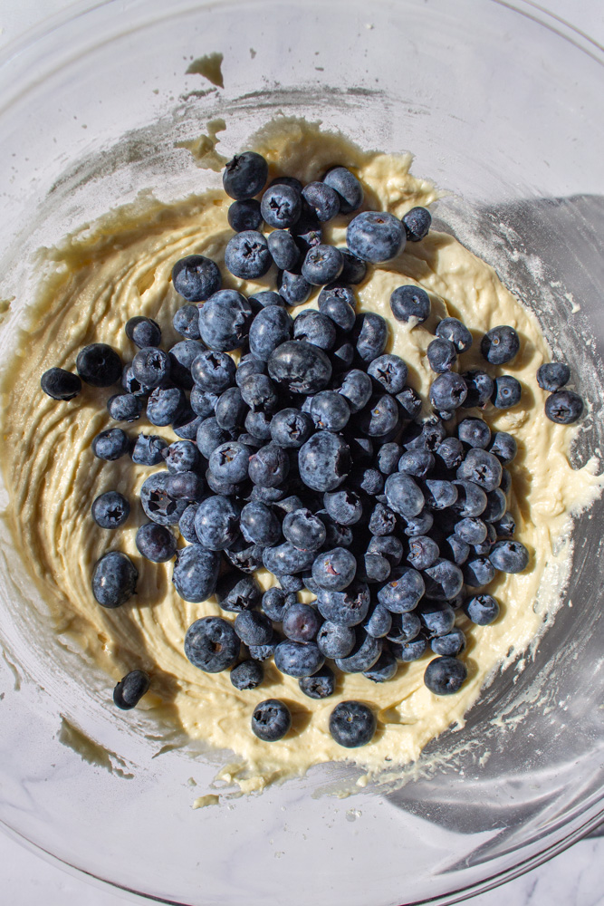 blueberry coffee cake batter