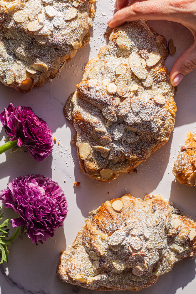 chocolate almond croissants