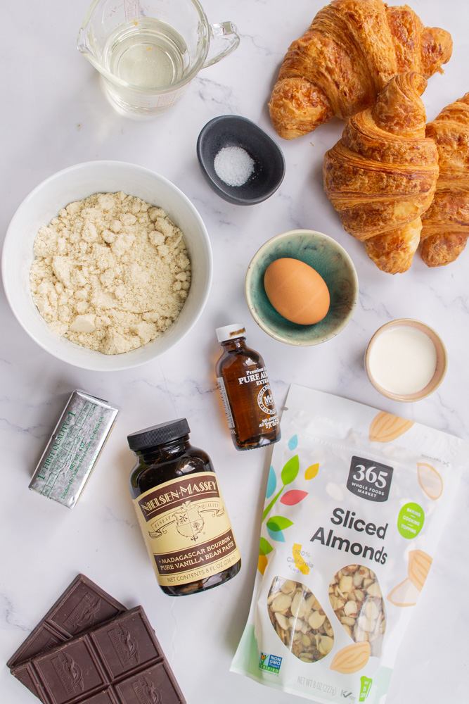 chocolate almond croissant ingredients