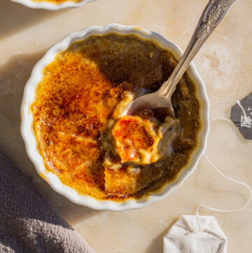 Hojicha creme brulee