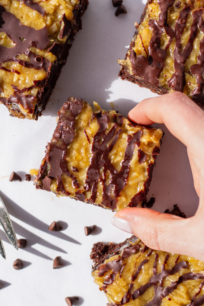 german chocolate brownies