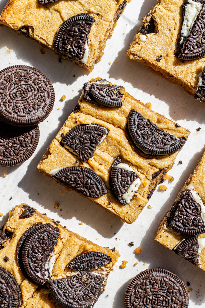 oreo peanut butter cookie bars