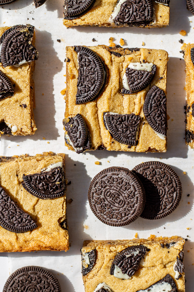 oreo peanut butter cookie bars