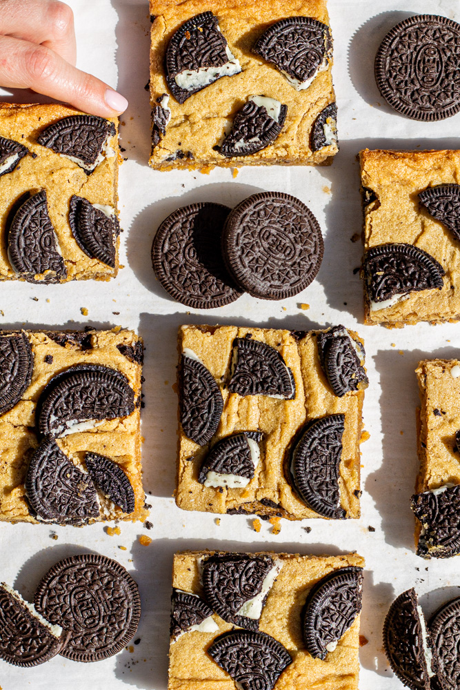 Oreo Peanut Butter Cookie Bars - Kitchen-by-the-Sea