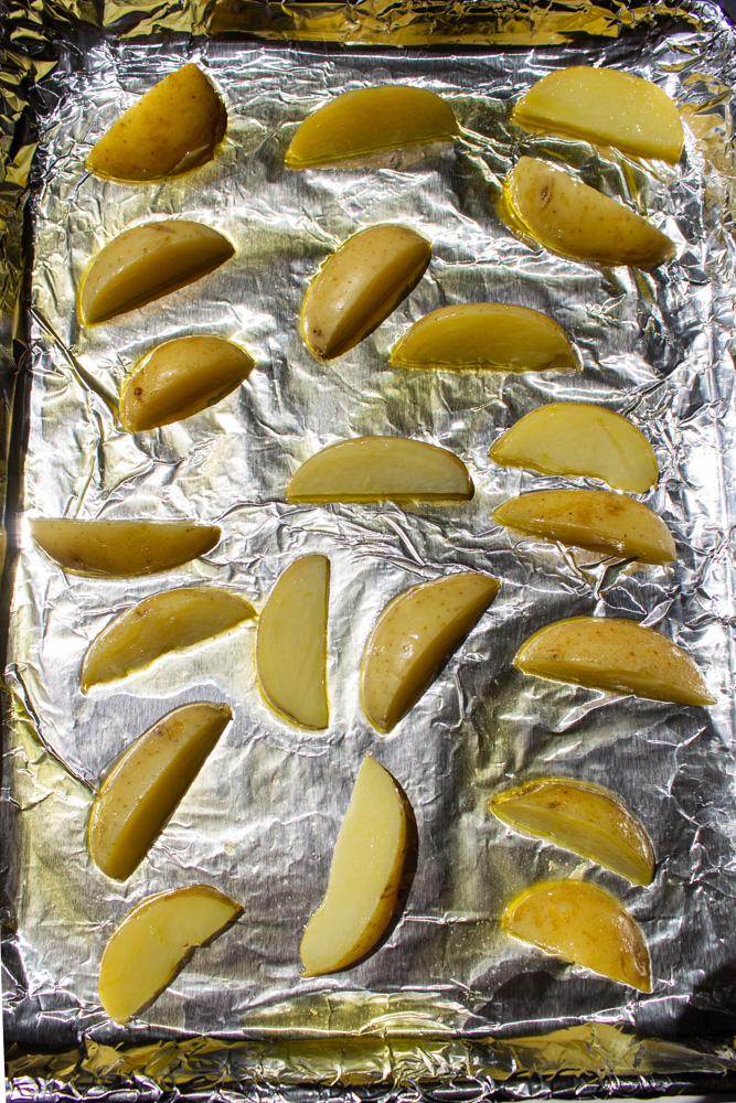 baking crispy potato wedges