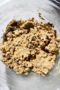 cherry toffee oatmeal cookie dough