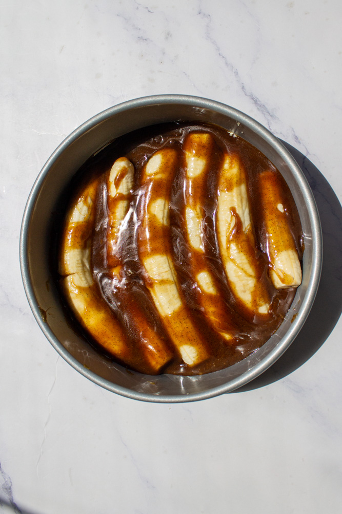 Banana Upside Down Cake Topping