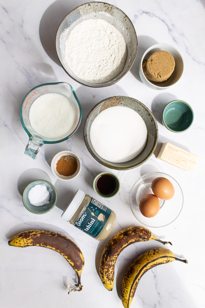 Banana Upside Down Cake Ingredients