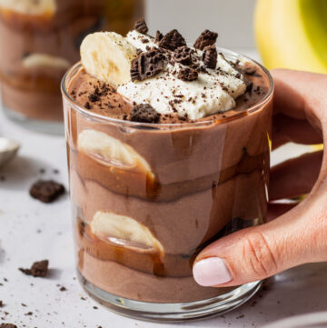 chocolate banana pudding cups