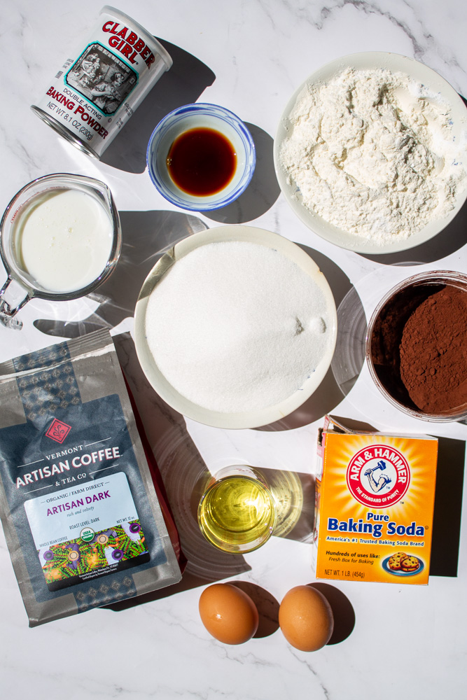 Chocolate Cake ingredients