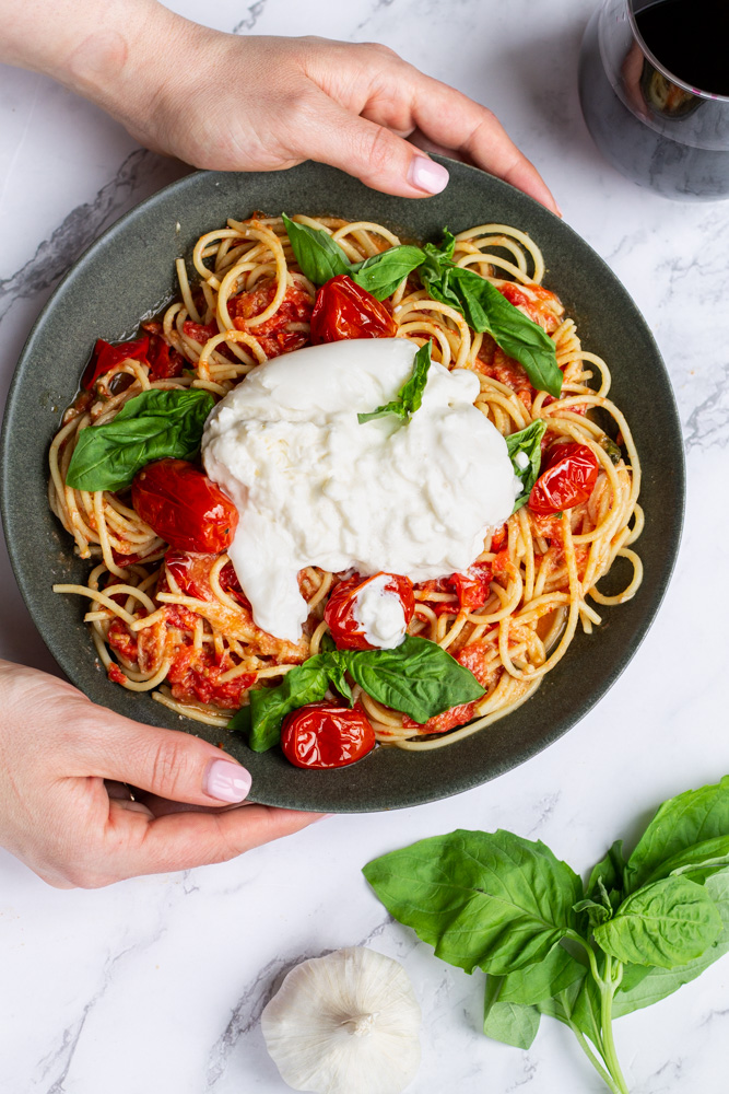 Pasta Pomodoro with Burrata