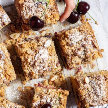 cherry almond coffee cake