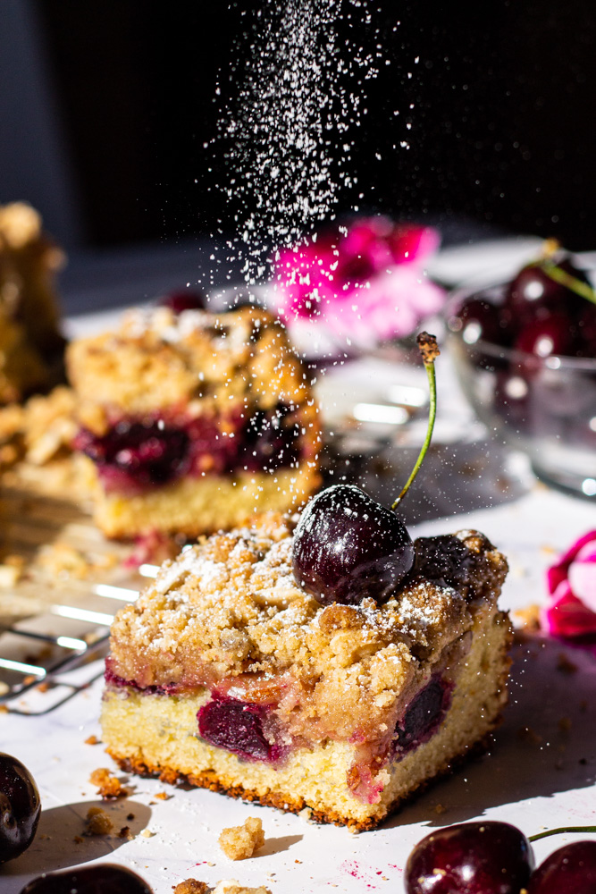 cherry almond coffee cake