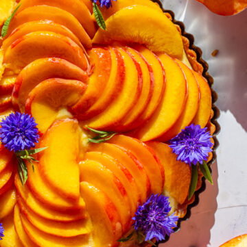 Peach Lemon Verbena Fruit Tart