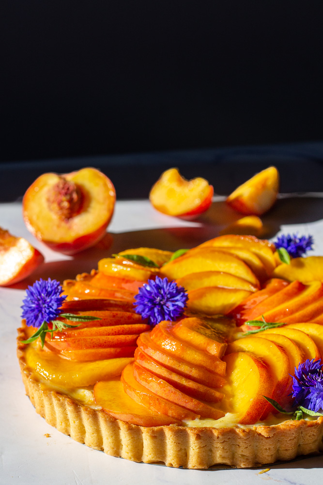 Peach Lemon Verbena Fruit Tart