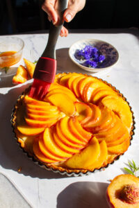 Peach Lemon Verbena Fruit Tart