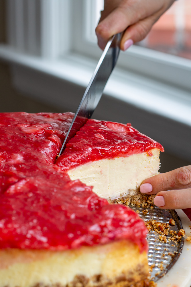 Strawberry Pretzel Cheesecake