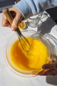 Making lemon curd