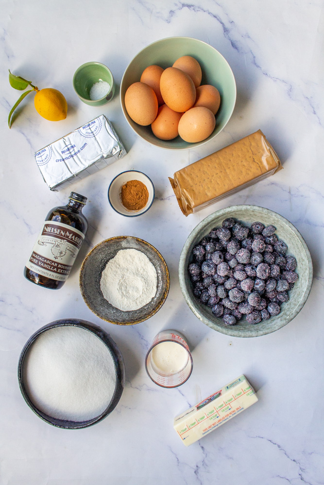 blueberry cheesecake ingredients