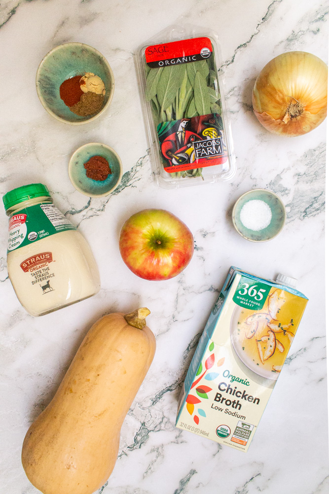 butternut squash soup ingredients